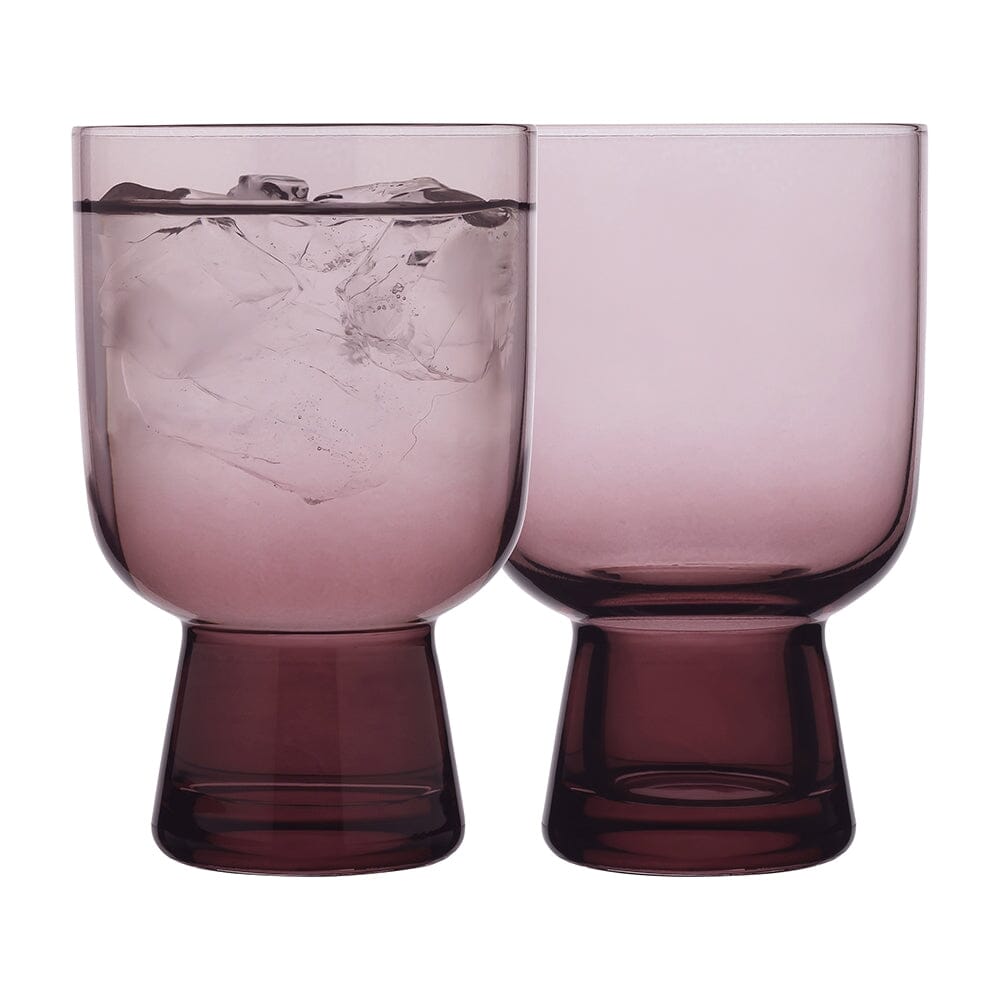 Ecology Arlo Set Of 4 Tumblers 275ml Plum Glassware The Cooks Kitchen 