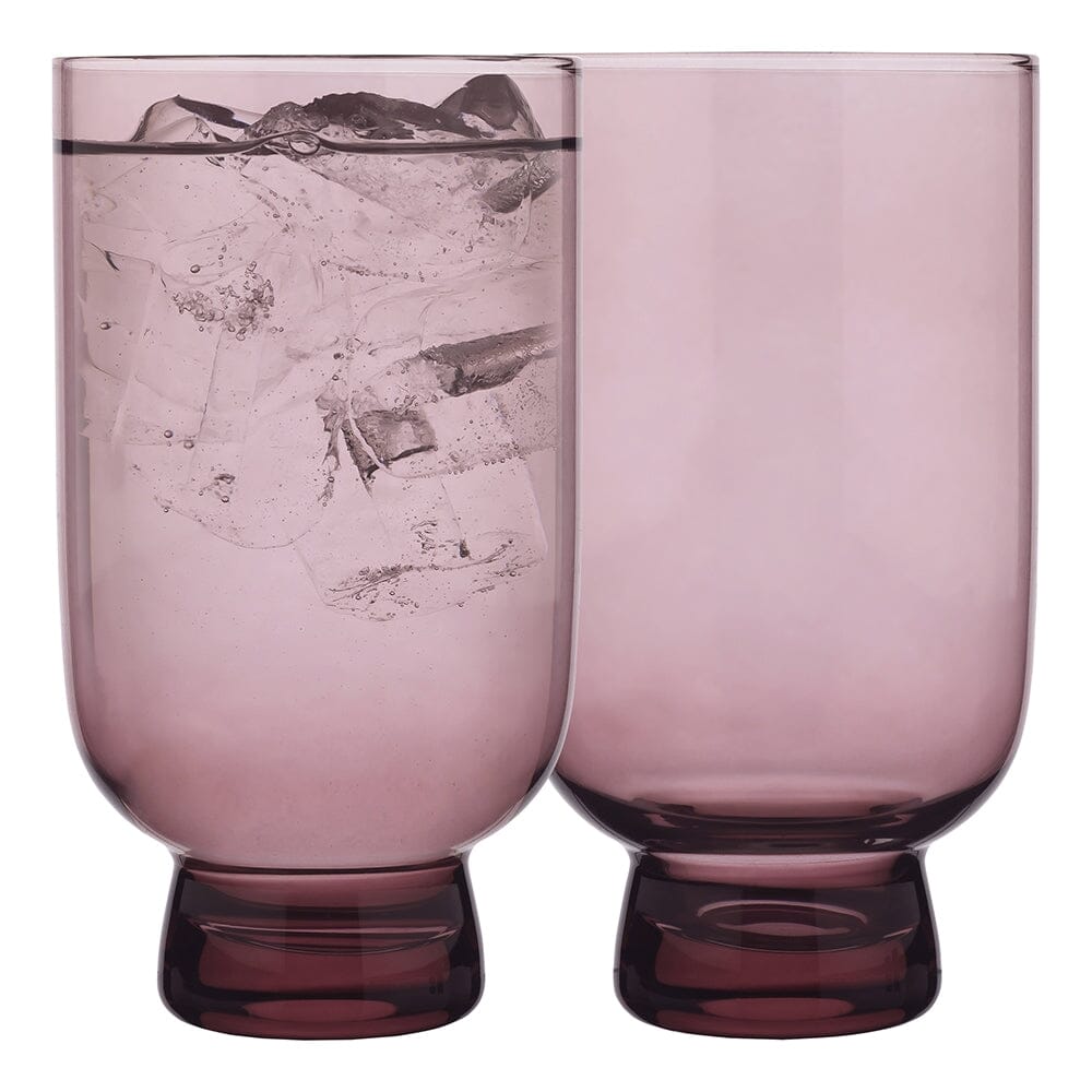 Ecology Arlo Set Of 4 Hi Ball Tumblers 475ml Plum Glassware The Cooks Kitchen 