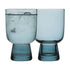 Ecology Arlo Set Of 4 Tumblers 275ml Indigo Glassware The Cooks Kitchen 