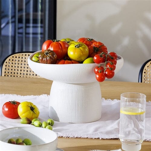 Ecology Bisque Large Footed Bowl 30cm White Servingware The Cooks Kitchen 
