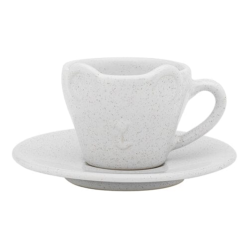 Ecology Teddy Babychino Cup And Saucer 60ml Oatmeal Coffee Cups The Cooks Kitchen 