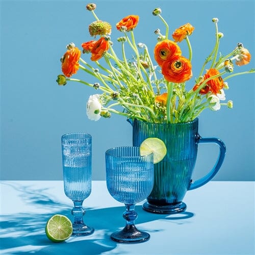 Porto Brittany Set Of 4 Flutes 140ml Bleu Glassware The Cooks Kitchen 