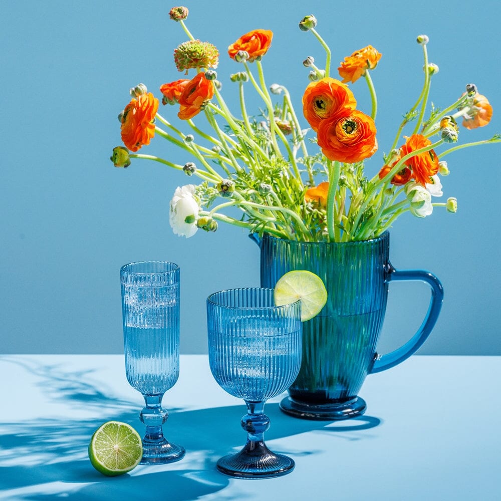 Porto Brittany Set Of 4 Goblets 325ml Bleu Glassware The Cooks Kitchen 