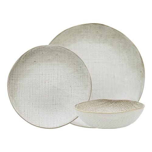 Ecology Linen Dinner Set 12pc - Birch 12 Piece The Cooks Kitchen 