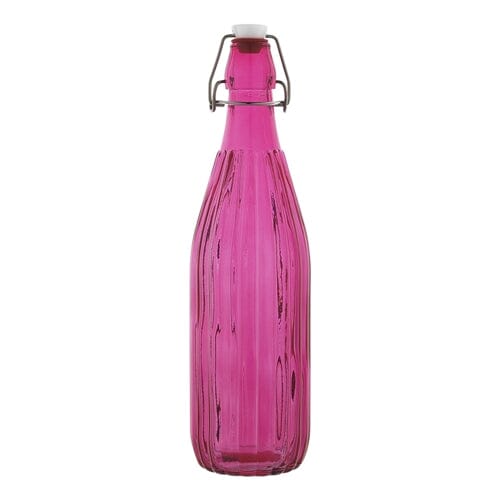 Pop Bottle - 900ml Groove Fuchsia Glassware The Cooks Kitchen 