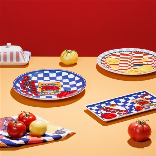 Porto Valentina Rectangle Serving Platter 29.5cm - Tomato Medley