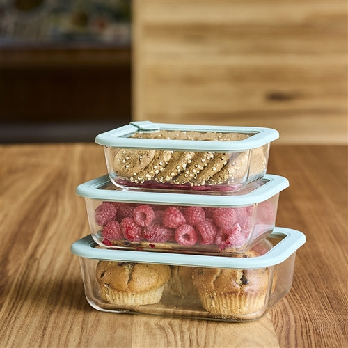 Ecology Store Rectangle Container With Vent 370ml - Eucalyptus