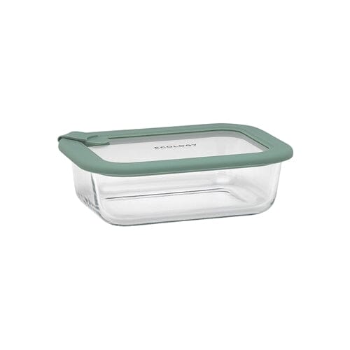 Ecology Store Rectangle Container With Vent 640ml - Eucalyptus Glassware Storage The Cooks Kitchen 