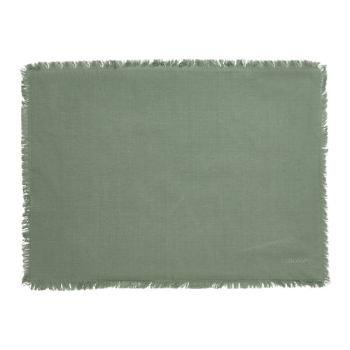 Ecology Fray Set Of 4 Placemats 38x53cm Midday