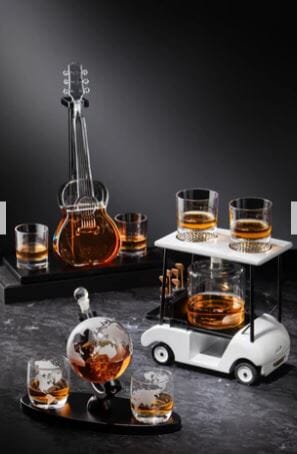 Preston Guitar Whisky Set Decanters - Jugs & Carafes The Cooks Kitchen 