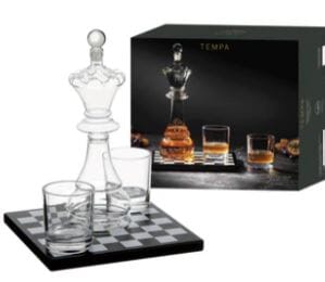 Preston Chess Whisky Set Decanters - Jugs & Carafes The Cooks Kitchen 