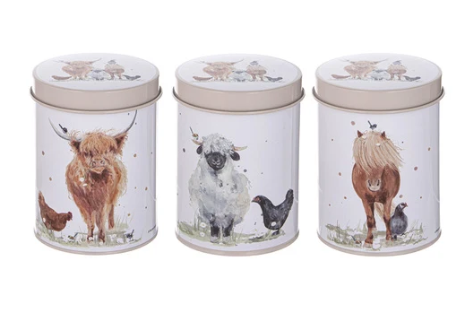 Ashdene Paddock Pals Canisters Set Of 3