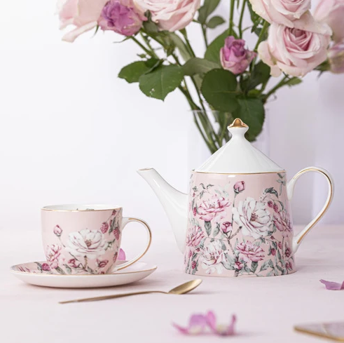 Ashdene Raspberry Rose 800ml Infuser Teapot