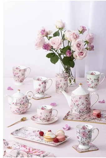 Ashdene Raspberry Rose 800ml Infuser Teapot