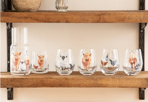 Ashdene Paddock Pals Crystal 4pk Tumbler