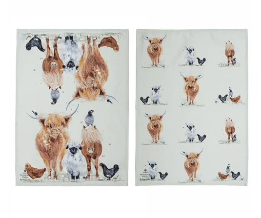Ashdene Paddock Pals 2pk Kitchen Towels