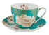 Maxwell & Williams Kimono Breakfast Cup & Saucer 480ml - Teal Mugs - Cups & Saucers The Cooks Kitchen 