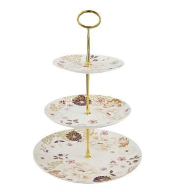 Maxwell & Williams Kimono 3 Tier Cake Stand 16/20/27cm White Cake Plates & Stands The Cooks Kitchen 