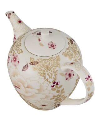 Maxwell & Williams Kimono Teapot 1.1l - White Ceramic Teapots The Cooks Kitchen 