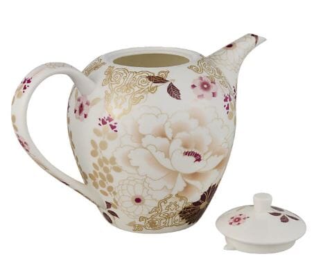 Maxwell & Williams Kimono Teapot 1.1l - White Ceramic Teapots The Cooks Kitchen 