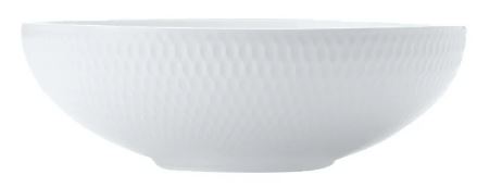 M&w White Basics Diamon Coupe Bowl 18.5cm 