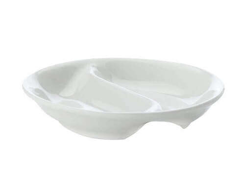 Maxwell & Williams White Basics Round Divided Sauce 10cm