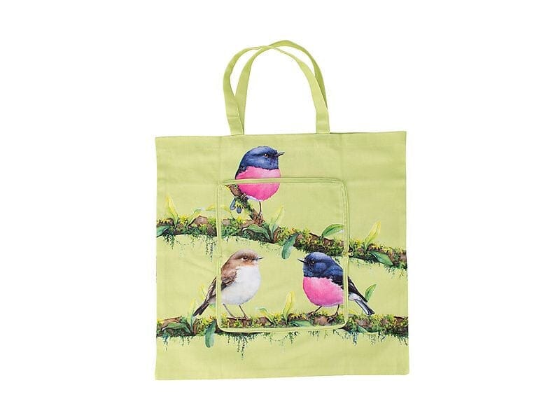 Maxwell & Williams Katherine Castle Bird Talk Tote Bag 40x40cm Pink Robins Novelty Gifts The Cooks Kitchen Mandurah 