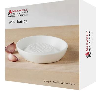 Maxwell & Williams White Basics Ginger/garlic Grater 9cm Corers & Graters The Cooks Kitchen 