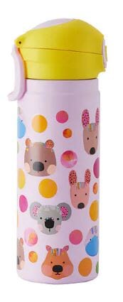 Maxwell & Williams Kasey Rainbow - Critters Double Walled Insulated Bottle 550ml - Pink Drink Bottles The Cooks Kitchen 