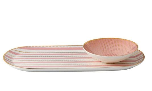 Maxwell & Williams Teas & C's - Regency Platter & Dish Set - Pink Servingware The Cooks Kitchen 