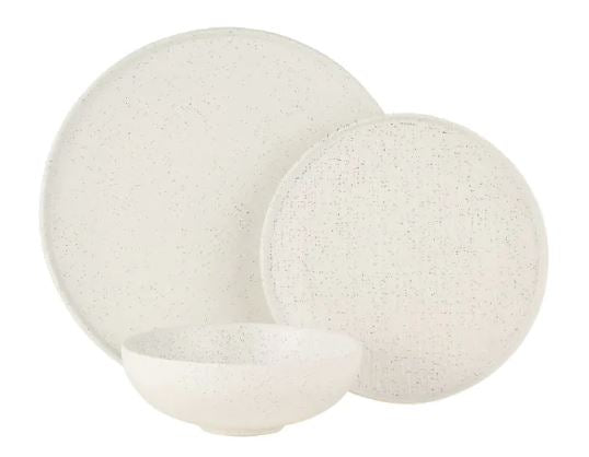 Maxwell & Williams Onni - Hi Rim 12pce Speckle White