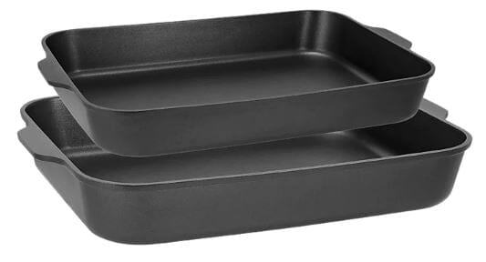 Maxwell & Williams Agile - Non-stick Roaster Set Of 2 34/38cm - Black Non-Stick Roasting The Cooks Kitchen 