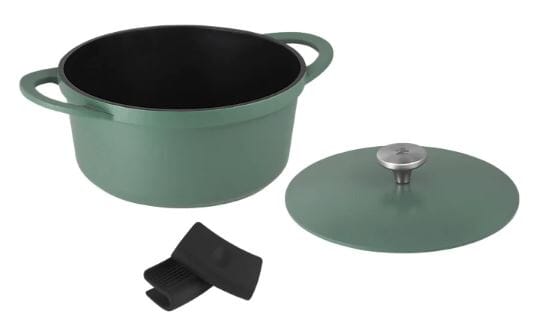 Maxwell & Williams Agile - Non-stick Casserole 24cm/4.2l - Sage Casseroles The Cooks Kitchen 