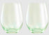 Maxwell & Williams Glamour - Stemless Wine Glasses 540ml Set Of 2 - Green Wine The Cooks Kitchen 