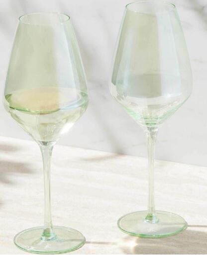 Maxwell & Williams Glamour - Wine Glasses 480ml Set Of 2 - Green Wine The Cooks Kitchen 
