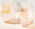 Maxwell & Williams Glamour - Stemless Wine Glasses 540ml Set Of 2 - Coral Wine The Cooks Kitchen 