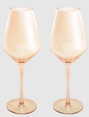 Maxwell & Williams Glamour - Wine Glasses 480ml Set Of 2 - Coral Wine The Cooks Kitchen 