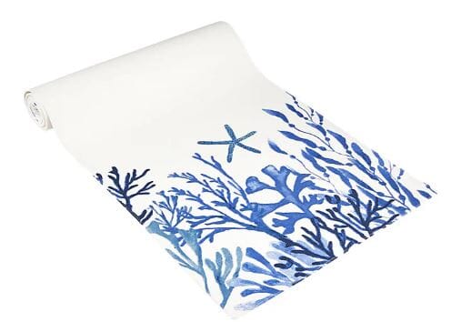 Maxwell & Williams - Blue Coral Cotton Runner - 150x33cm Table Runners The Cooks Kitchen 