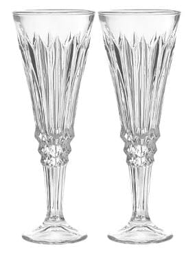 Maxwell & Williams Cocktail & Co. Mixology Champagne Flutes 180ml Set Of 2 - Karat Glassware The Cooks Kitchen 