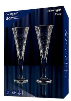 Maxwell & Williams Cocktail & Co. Mixology Champagne Flute 180ml Set Of 2 - Vertex Glassware The Cooks Kitchen 