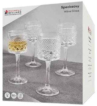 Maxwell & Williams Speakeasy Wine Glasses - 350ml Set Of 4 Glassware The Cooks Kitchen 