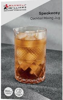 Maxwell & Williams Speakeasy Glass Cocktail Mixing Jug - 700ml Glassware The Cooks Kitchen 
