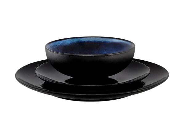 Maxwell & Williams Caviar Midnight Coupe Dinner Set 12pc