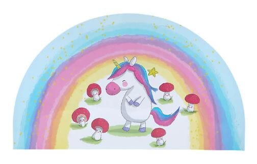 Maxwell & Williams Jedda Robaard Magical Tales - Semi Circle Placemat 28x47.5cm - Unicorn Placemats The Cooks Kitchen 