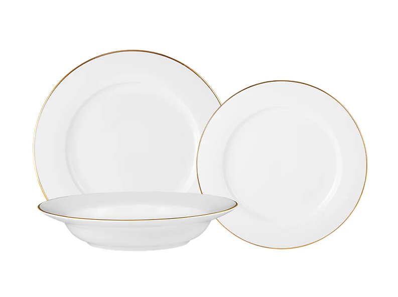 Maxwell & Williams White Gold Rim Dinner Set 12pc