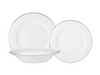 Maxwell & Williams White Gold Rim Dinner Set 12pc