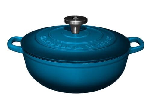 Maxwell & Williams Cast Iron Round Casserole 24cm/3.3l - Midnight Blue Cast Iron The Cooks Kitchen 
