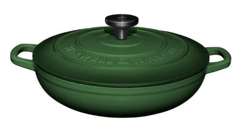 Maxwell & Williams Cast Iron Braisier 27cm/3.3l - English Racing Green Cast Iron The Cooks Kitchen 