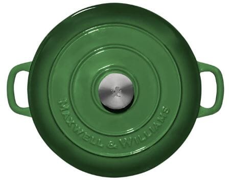 Maxwell & Williams Cast Iron Braisier 27cm/3.3l - English Racing Green Cast Iron The Cooks Kitchen 