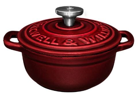 Maxwell & Williams Cast Iron Cocotte 9.5cm/260ml - Merlot Cast Iron The Cooks Kitchen 